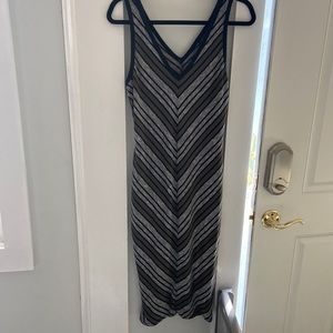 Vneck Striped Dress